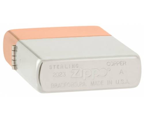 ZIPPO Αναπτήρας Bimetal Case Lighter - Sterling Silver Lid (48695) - Τιμή: 359,00€
