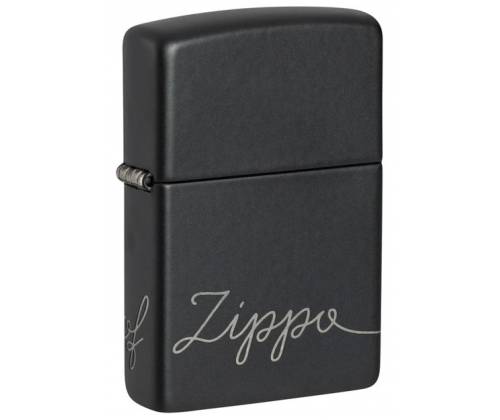 Zippo Αναπτήρας - 48979 Black Logo - Τιμή: 39,40€