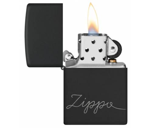 Zippo Αναπτήρας - 48979 Black Logo - Τιμή: 39,40€