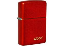 ZIPPO Αναπτήρας - 49475ZL Metallic Red Matte με Λογότυπο Zippo