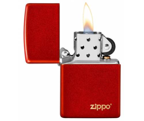 ZIPPO Lighter - 49475ZL Metallic Red Matte with Zippo Logo -  Price: 34,00€