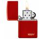 ZIPPO Lighter - 49475ZL Metallic Red Matte with Zippo Logo -  Price: 34,00€