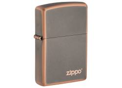 ZIPPO Αναπτήρας - 49839ZL Rustic Bronze με Λογότυπο Zippo