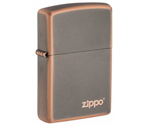 ZIPPO Αναπτήρας - 49839ZL Rustic Bronze με Λογότυπο Zippo - Τιμή: 49,90€