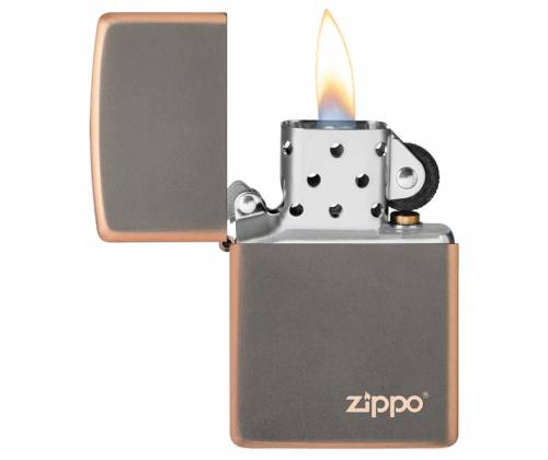 ZIPPO Αναπτήρας - 49839ZL Rustic Bronze με Λογότυπο Zippo - Τιμή: 49,90€