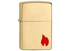 ZIPPO Αναπτήρας - Emblem Attached Brushed Brass (2007965)