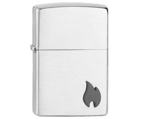 ZIPPO Lighter - Emblem Attached Brushed Chrome (2007964) -  Price: 55,90€