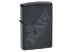 ZIPPO Raw Αναπτήρας - Black with Black Logo