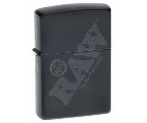 ZIPPO Raw Αναπτήρας - Black with Black Logo - Τιμή: 55,90€