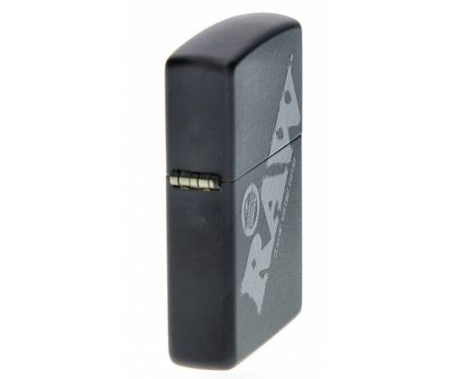 ZIPPO Raw Αναπτήρας - Black with Black Logo - Τιμή: 55,90€