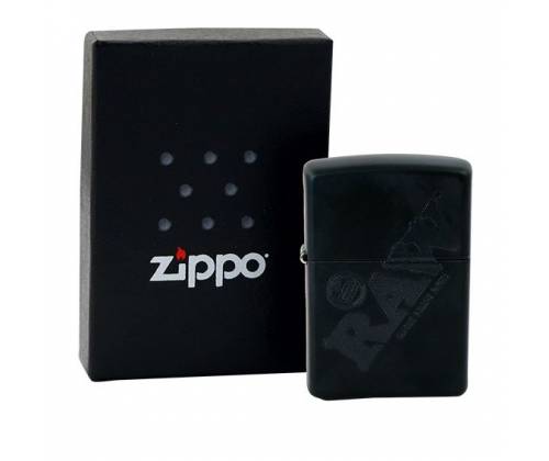 ZIPPO Raw Αναπτήρας - Black with Black Logo - Τιμή: 55,90€