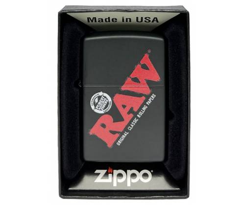 ZIPPO Raw Αναπτήρας - Black with Logo - Τιμή: 58,90€