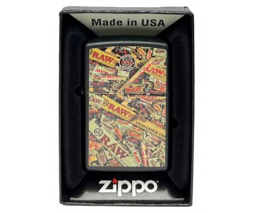 ZIPPO Raw Αναπτήρας - Mix Full Print - Τιμή: 64,90€
