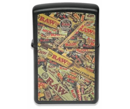 ZIPPO Raw Αναπτήρας - Mix Full Print - Τιμή: 64,90€
