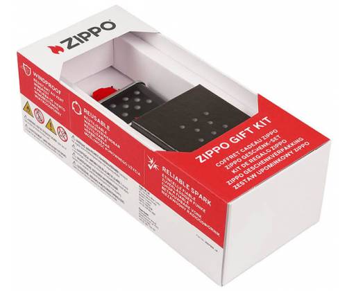 Zippo Σετ Δώρου με Αναπτήρα 200 Brushed Chrome & Ζιπέλαιο 125ml - Τιμή: 28,50€