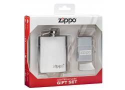 Zippo Gift Set Φλασκί Ποτού Mini 90ml & Αναπτήρας Zippo