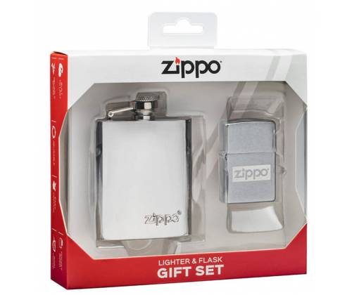Zippo Gift Set Φλασκί Ποτού Mini 90ml & Αναπτήρας Zippo - Τιμή: 23,50€