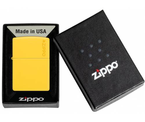 ZIPPO Lighter - Sunflower Yellow Matte with Zippo logo (46019ZL) -  Price: 34,90€