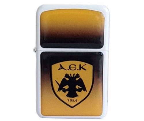 AEK Τύπου Zippo Αναπτήρας Πέτρας - Τιμή: 4,80€