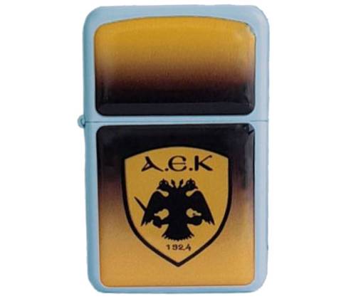 ΑΕΚ Αναπτήρας Λαδιού Πέτρας - Ασημί - Τιμή: 4,80€