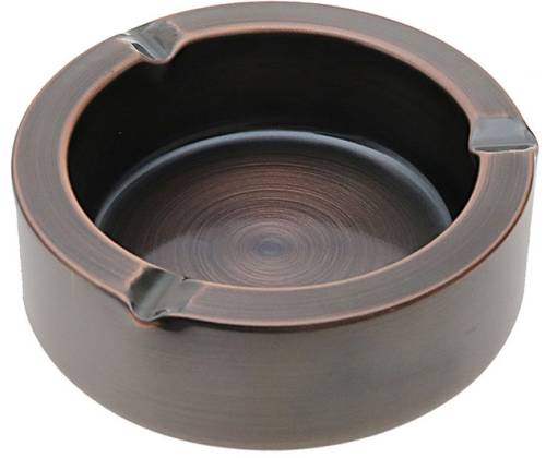 Metallic Αshtray Cooper - 12cm - Price: 4,70€