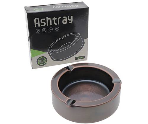 Metallic Αshtray Cooper - 12cm - Price: 4,70€