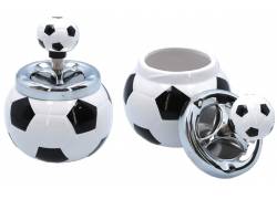 Ceramic Ashtray Windproof Spin - Football Design
