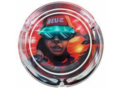 Beuz Transparent glass ashtray - DJ Beuz 9cm