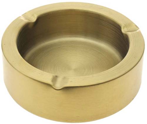 Metal Ashtray Gold - 12cm - Price: 4,70€
