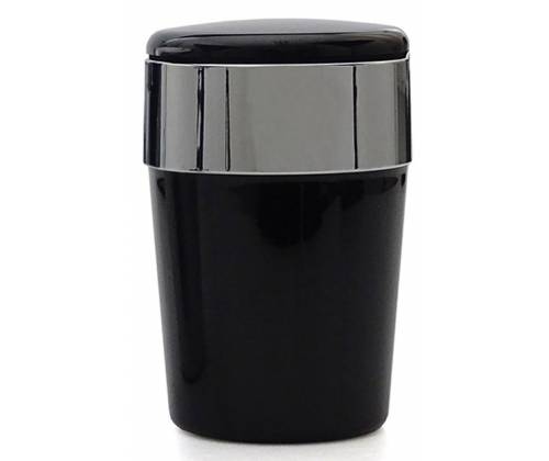 Champ Car Ashtray With LED Light - Black 11.5cm -  Price: 7,40€