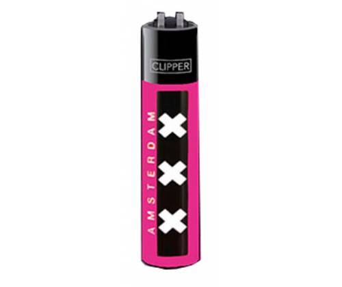 Clipper Αναπτήρας Μεγάλος - Amsterdam XXX Pink - Τιμή: 1,20€