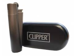 Clipper Αναπτήρας Μεταλλικός Μεγάλος - Black Gradient Metal