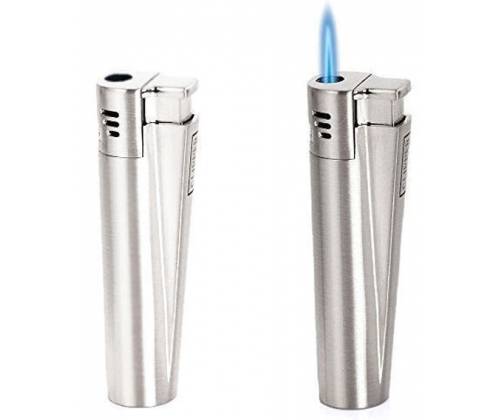 Clipper Αναπτήρας Μεταλλικός Αντιανεμικός Jet Flame - Chrome Metal - Τιμή: 9,90€