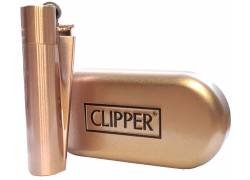 Clipper Αναπτήρας Μεταλλικός Μεγάλος - Rose Gold Metal