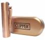 Clipper Αναπτήρας Μεταλλικός Μεγάλος - Rose Gold Metal - Τιμή: 8,90€