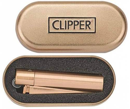 Clipper Αναπτήρας Μεταλλικός Μεγάλος - Rose Gold Metal - Τιμή: 8,90€