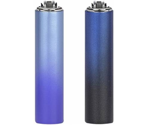 Μεταλλική Θήκη με Αναπτήρα Clipper Μικρό - Blue Gradient -  Price: 2,60€