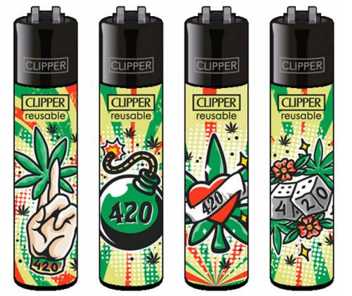 Clipper Αναπτήρας Μεγάλος - 420 Tattoo -  Price: 1,30€