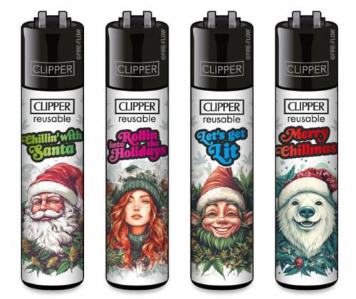 Clipper Lighter Large - FFX 420 XMAS (Special Edition 18+) -  Price: 1,90€