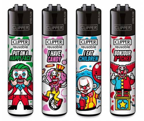 Clipper Αναπτήρας Μεγάλος - Clowns - Τιμή: 1,40€