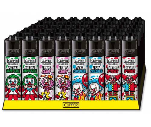 Clipper Αναπτήρας Μεγάλος - Clowns - Τιμή: 1,40€