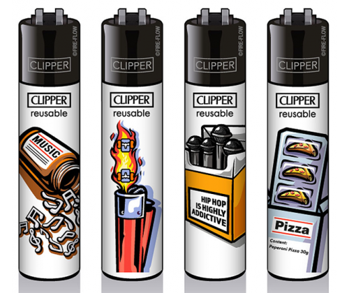 Clipper Αναπτήρας Μεγάλος - Abstrakt FF - Τιμή: 1,20€