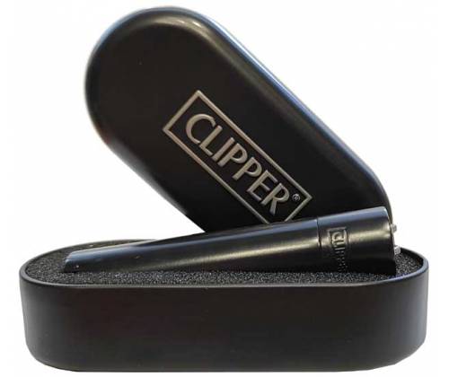 Clipper Αναπτήρας Μεταλλικός Μεγάλος - Black Matt Metal - Τιμή: 8,90€