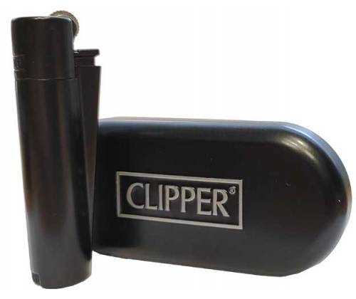 Clipper Αναπτήρας Μεταλλικός Μεγάλος - Black Matt Metal - Τιμή: 8,90€