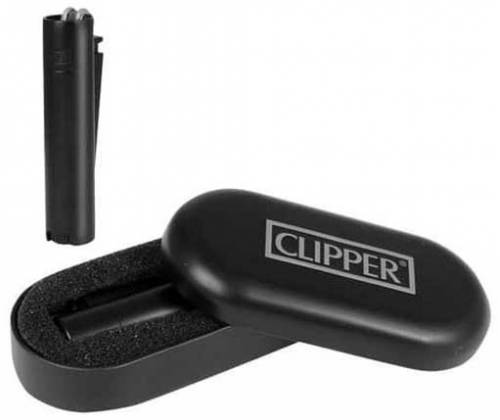 Clipper Αναπτήρας Μεταλλικός Μεγάλος - Black Matt Metal - Τιμή: 8,90€