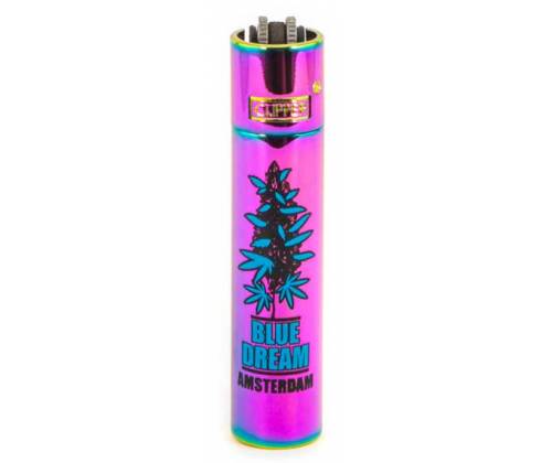 Clipper Αναπτήρας Μεταλλικός Μεγάλος - Amsterdam Blue Dream Icy  Metal -  Price: 12,50€