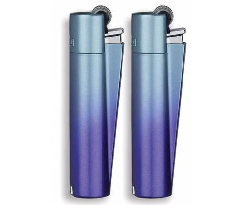 Clipper Αναπτήρας Μεταλλικός Μεγάλος - Blue / Purple Gradient Metal - Τιμή: 9,50€