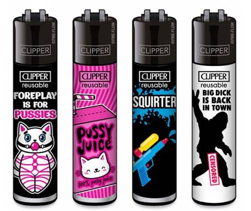 Clipper Αναπτήρας Μεγάλος - Porn Slogan #4 (Ειδική Εκδοση 18+) - Τιμή: 1,70€