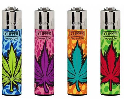 Clipper Αναπτήρας Μεγάλος - Colored Leaves - Τιμή: 1,30€