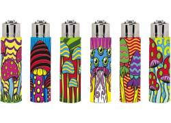 Θήκη Clipper από Καουτσούκ 3D με Αναπτήρα Clipper Μεγάλο - Mushrooms 4